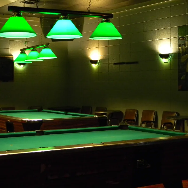 pool tables inside